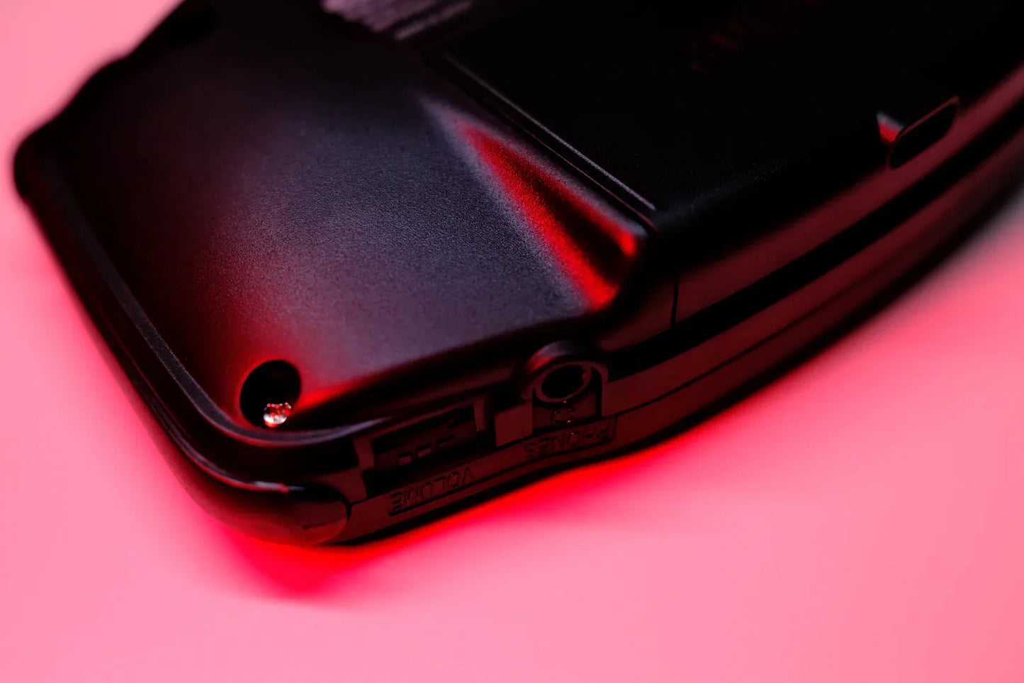 Black Matte Modded Game Boy Advance (GBA) – Hispeedido IPS V5 Laminated Screen, with USB‑C Battery, Clicky L/R, Audio Amp + New Speaker