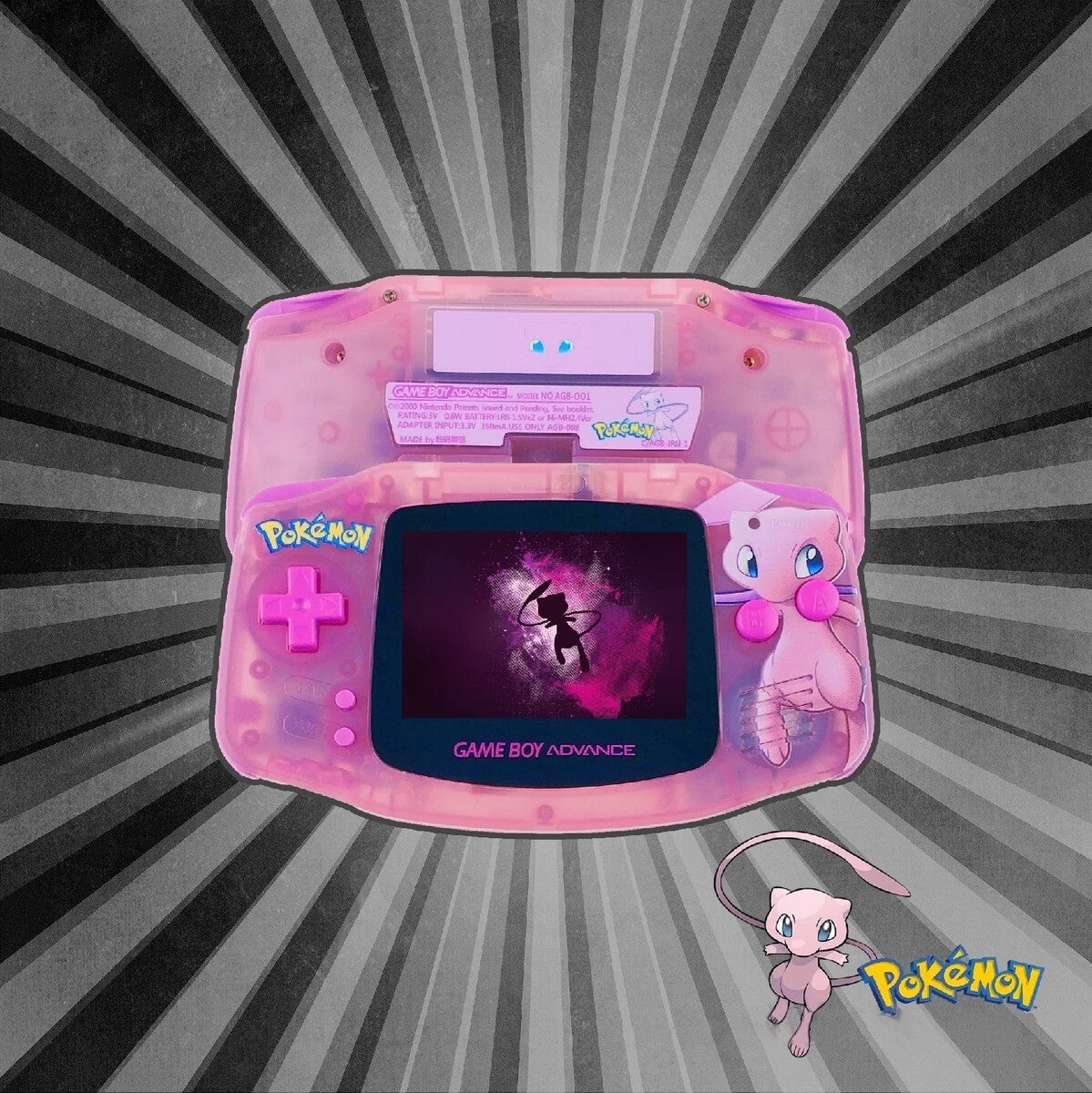 Mew Gameboy Advance Console New IPS Screen!