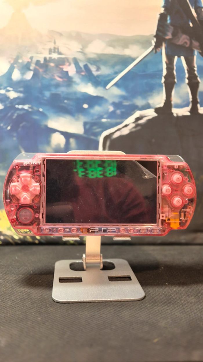 Sony PSP 3000 – Transparent Pink Edition – Modified Console