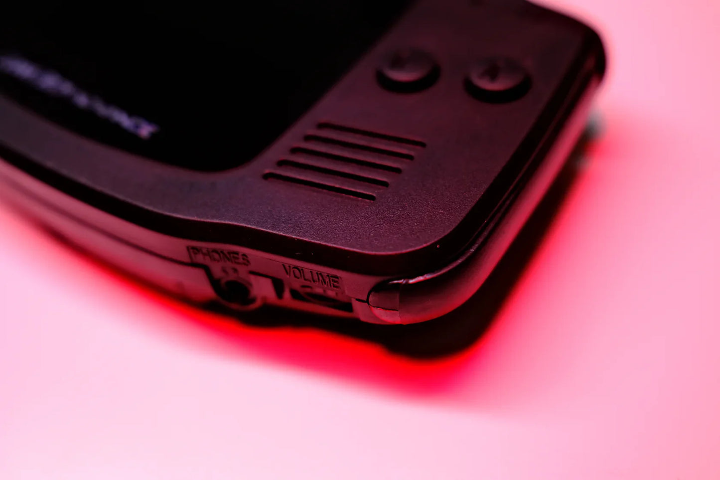 Black Matte Modded Game Boy Advance (GBA) – Hispeedido IPS V5 Laminated Screen, with USB‑C Battery, Clicky L/R, Audio Amp + New Speaker