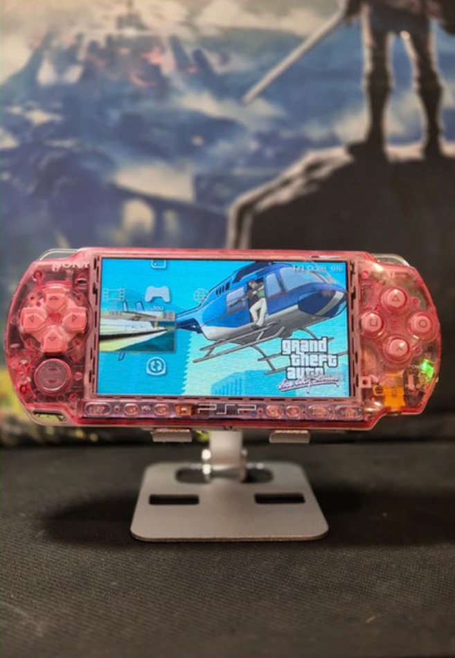 Sony PSP 3000 – Transparent Pink Edition – Modified Console