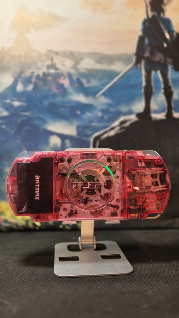 Sony PSP 3000 – Transparent Pink Edition – Modified Console