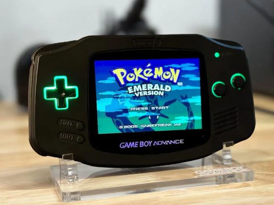 Custom Gameboy Advance - Retro Glow / Backlit Screen (IPS) / On Screen Display / USB-C Rechargeable Battery / GBA