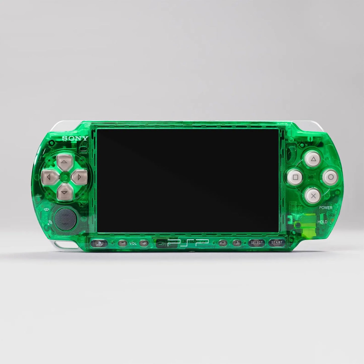PSP 3000 Portable Clear Green Slime Housing Bundle