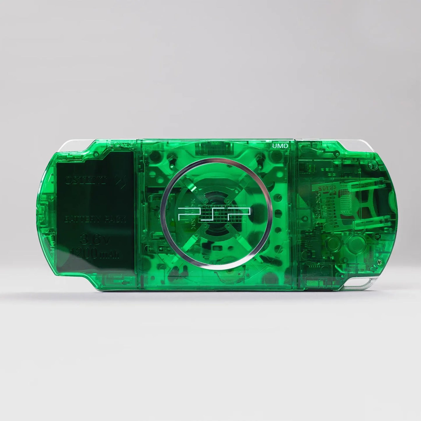 PSP 3000 Portable Clear Green Slime Housing Bundle