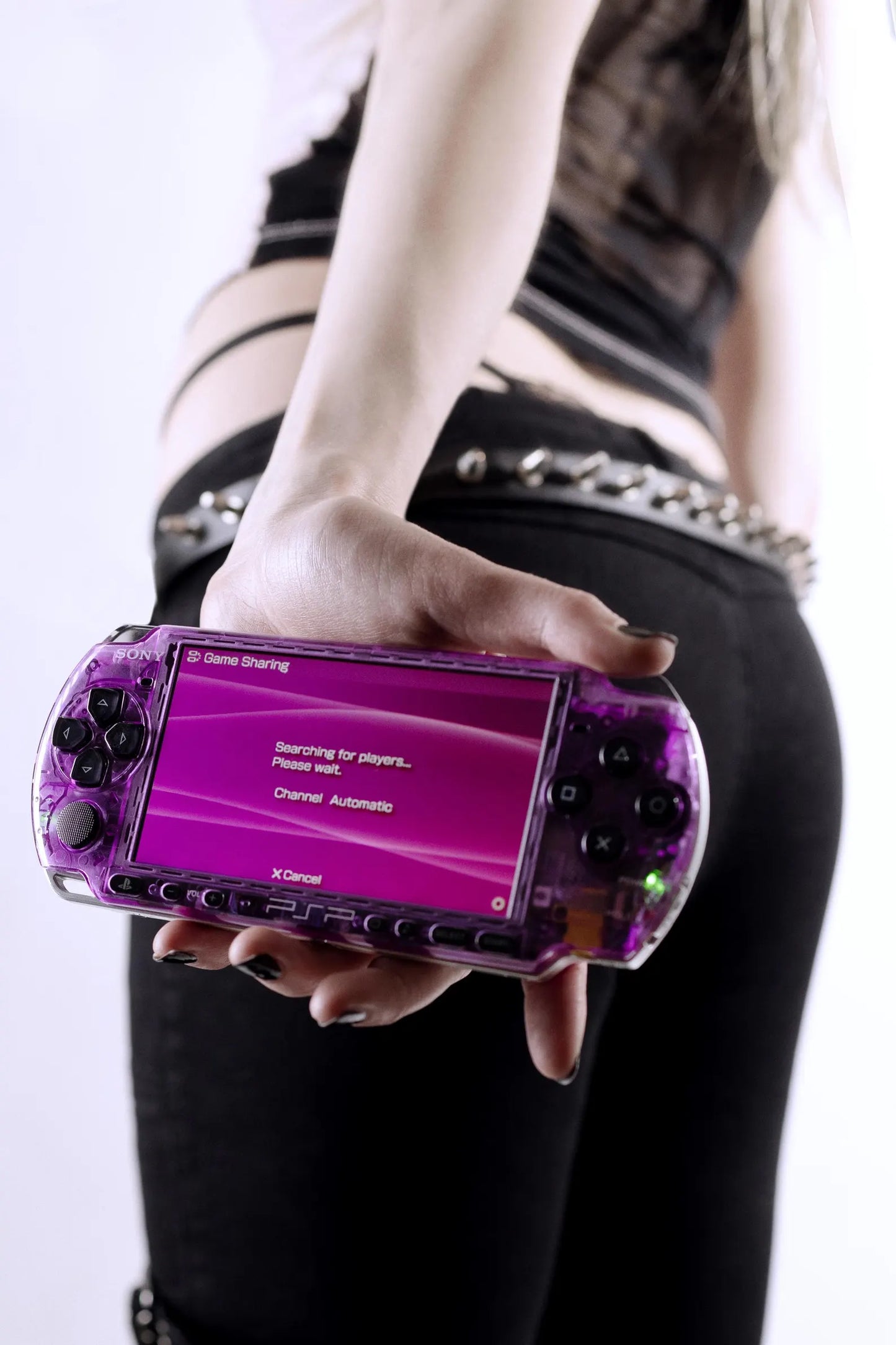 PSP 3000 Portable Purple Myst Housing Bundle