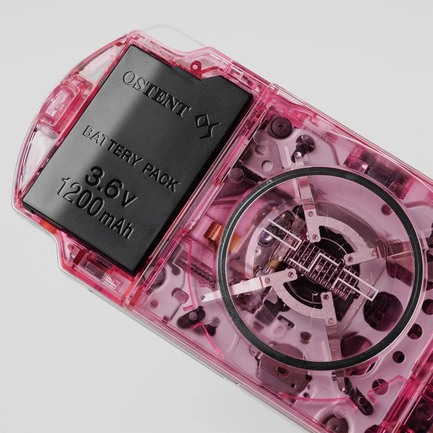 PSP 3000 Portable Bubblegum Clear Housing Bundle