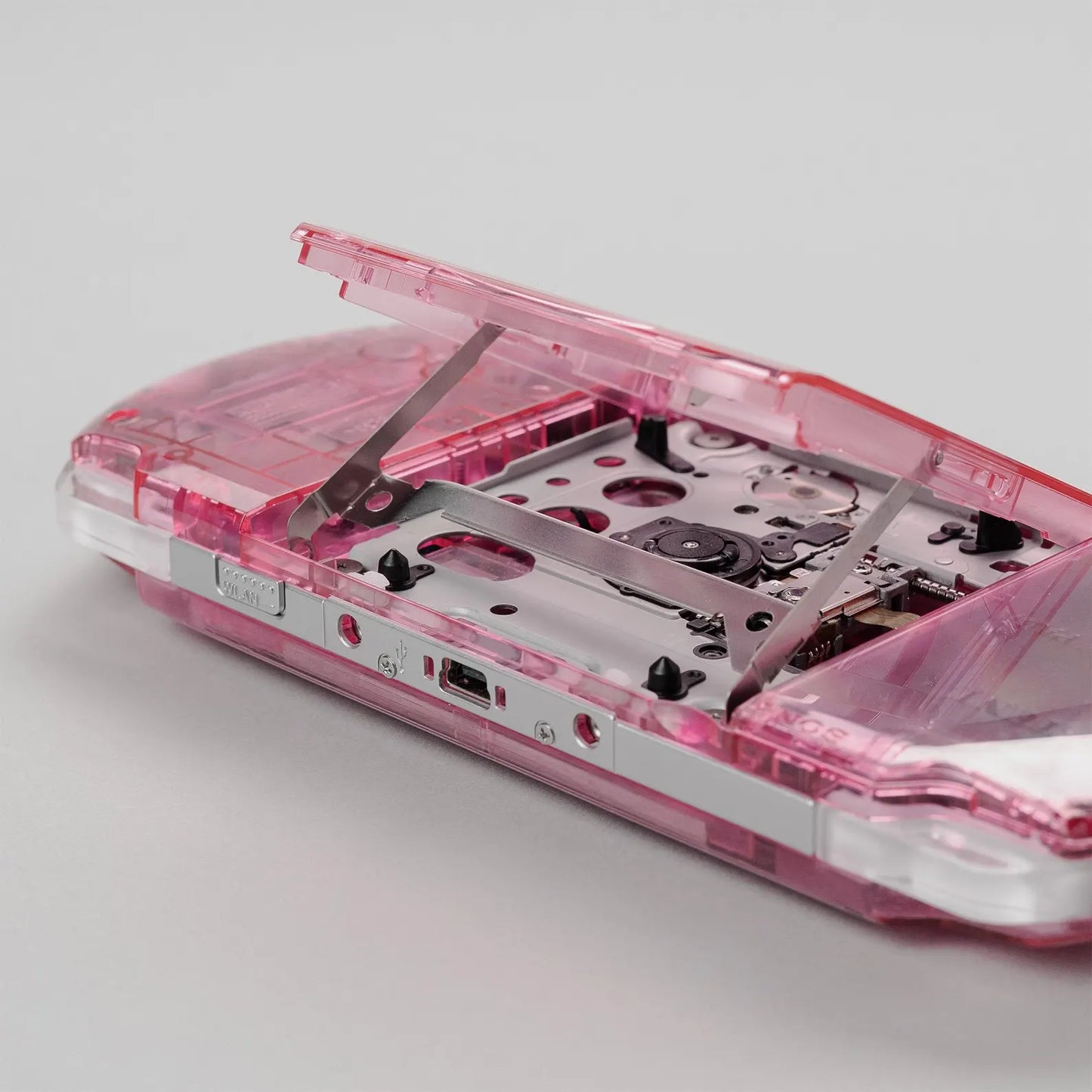 PSP 3000 Portable Bubblegum Clear Housing Bundle