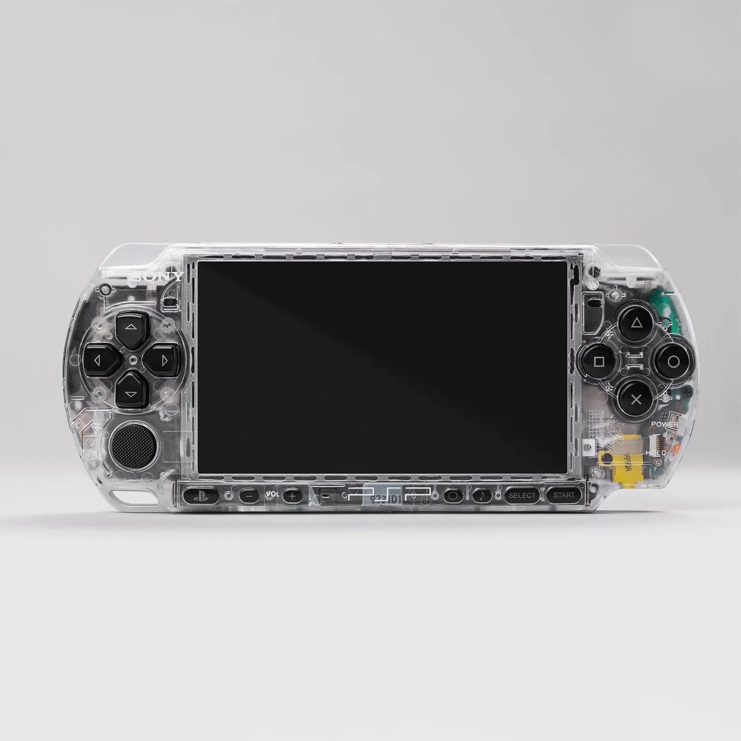 PSP 3000 Portable Obsidian Clear Housing Bundle