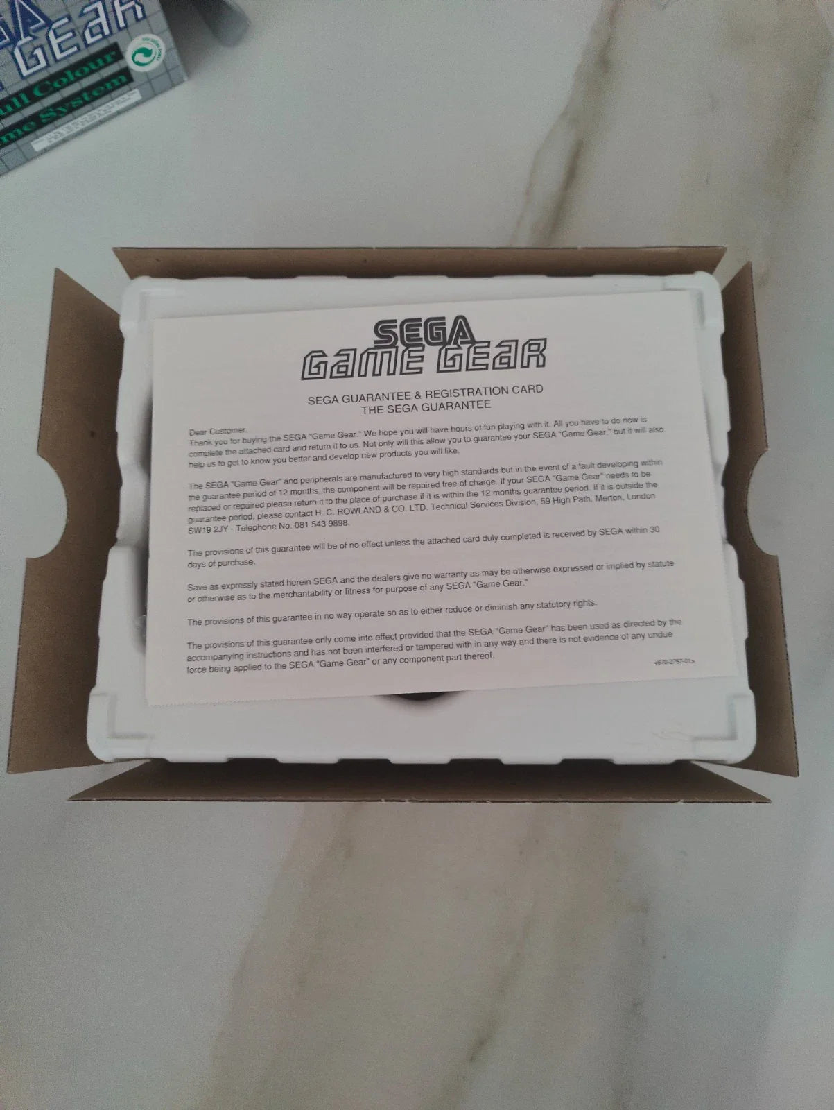 Sega Game Gear Console GG PAL Collector Like NEW