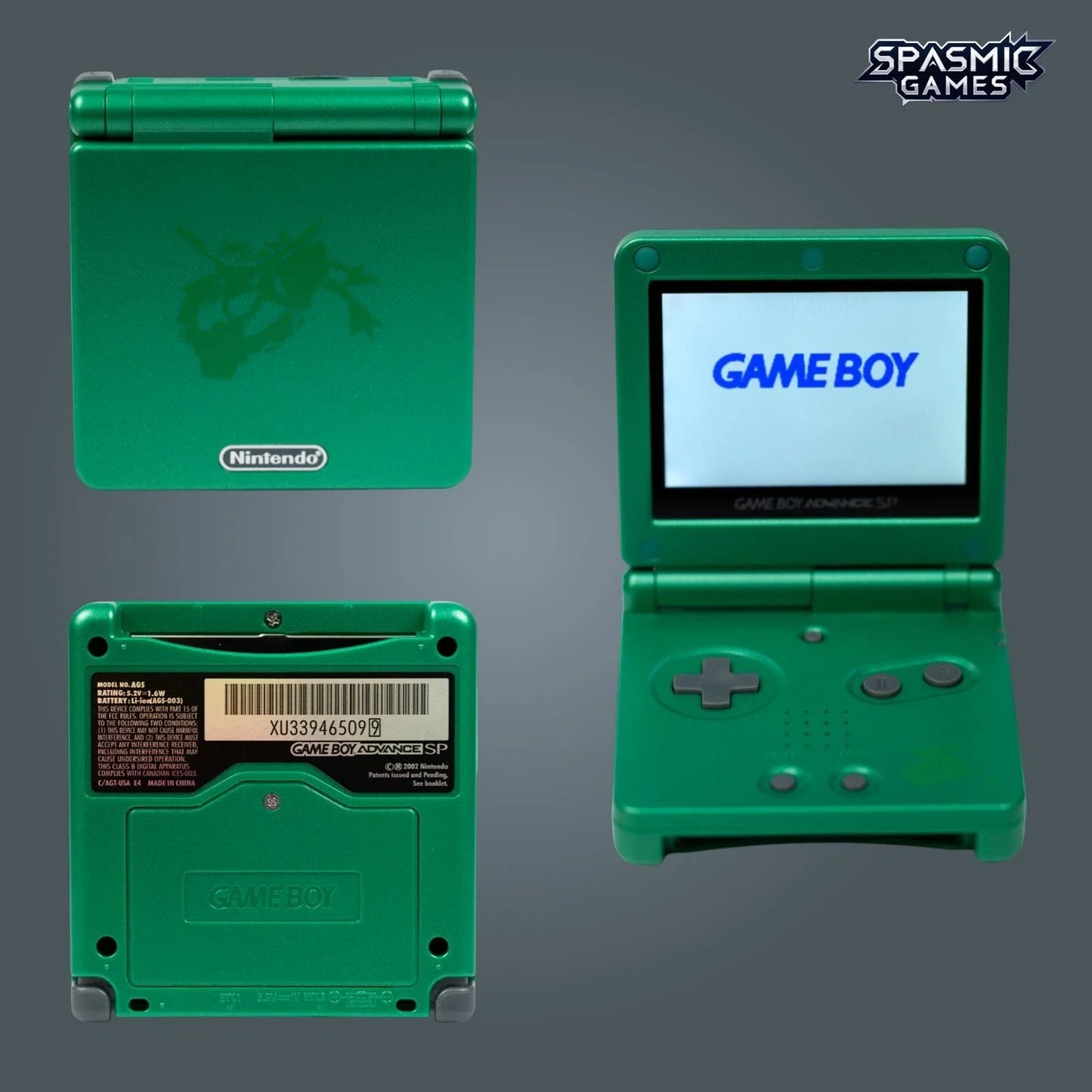 Nintendo Game Boy Advance SP (GBA) Console with IPS V5 Backlit Screen – Choose Your Color – with USB-C Rechargeable Port