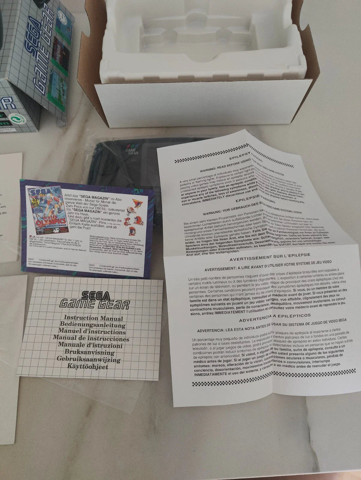 Sega Game Gear Console GG PAL Collector Like NEW