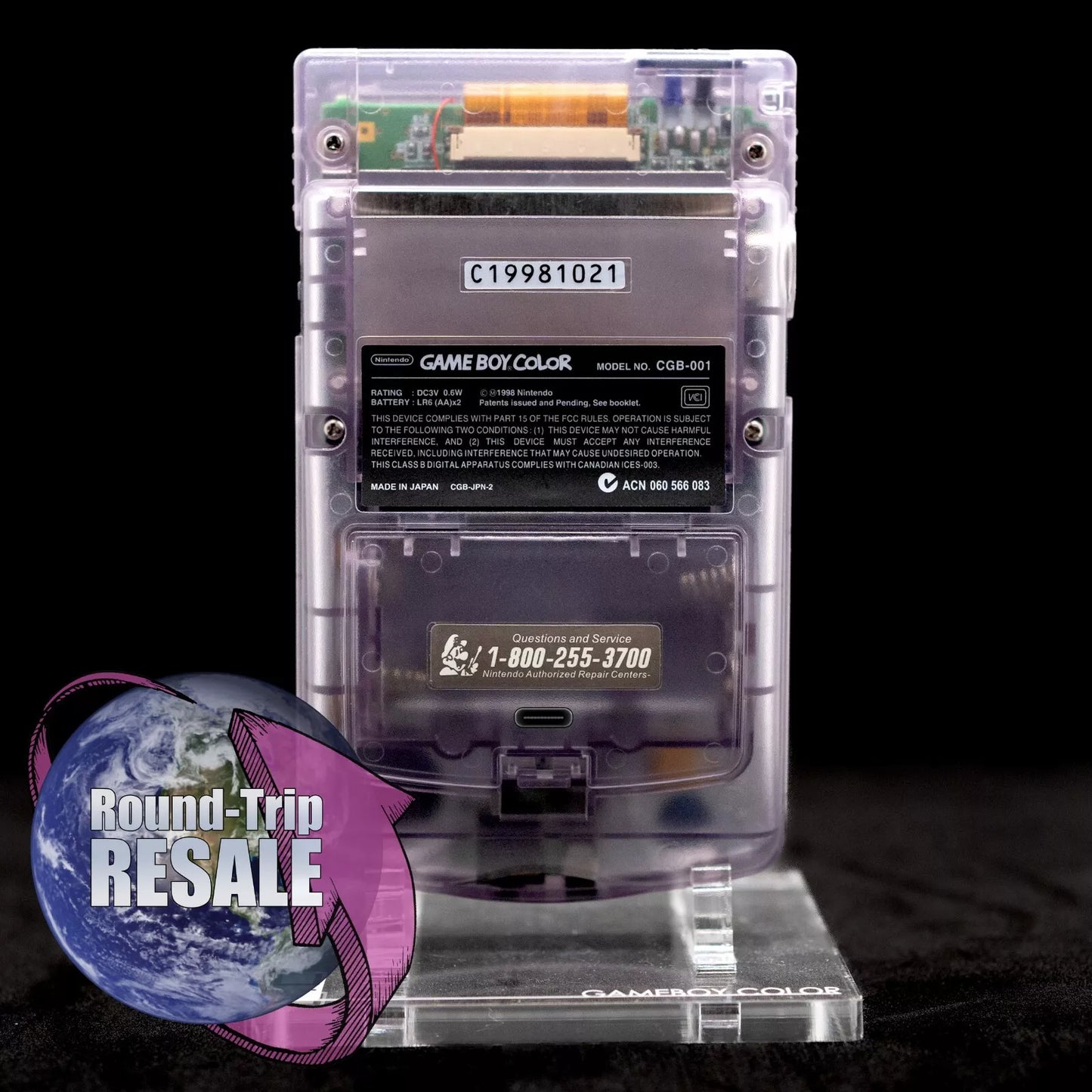 Fully Upgraded Nintendo Game Boy Color – AMOLED Screen, Rechargeable Battery, Ready to Play