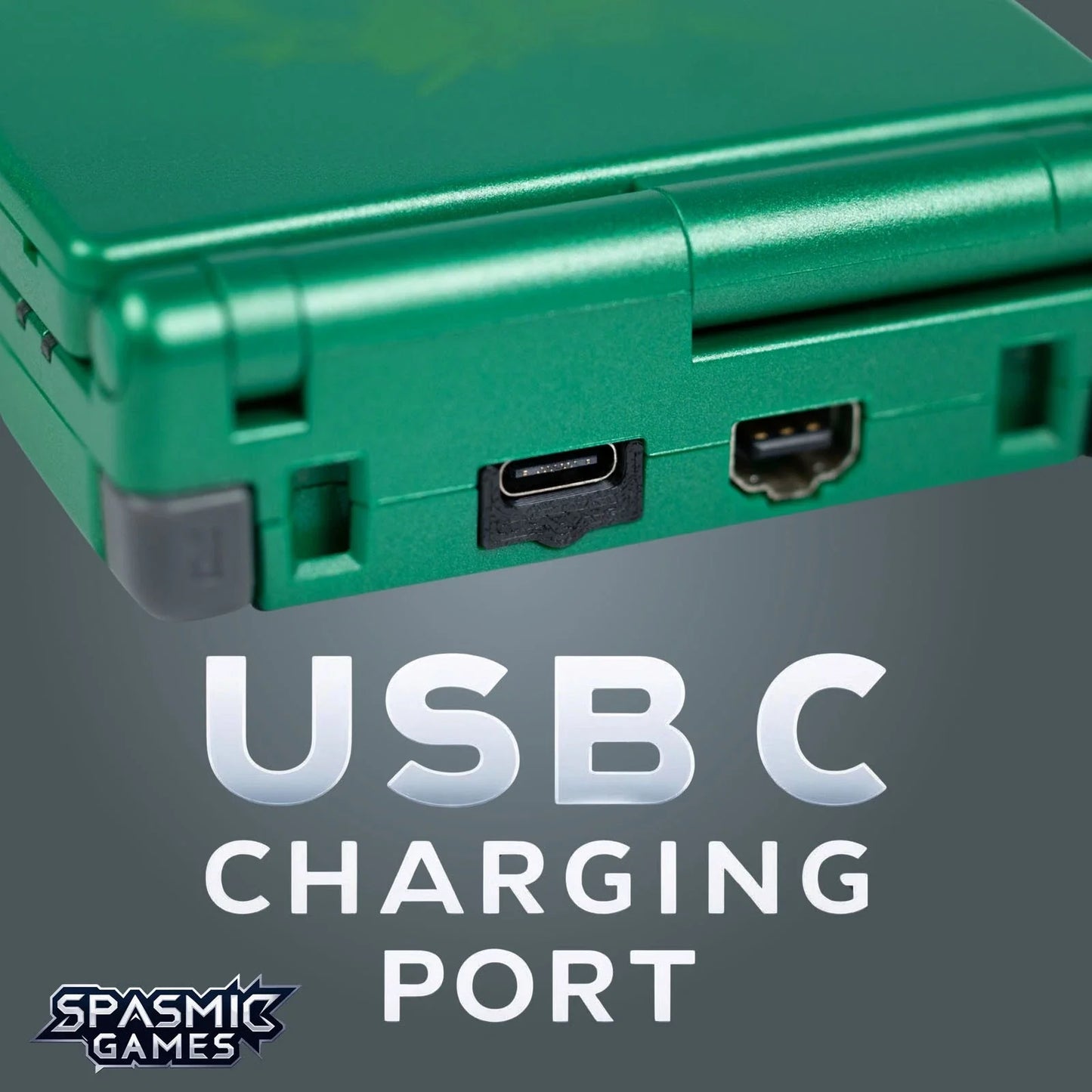 Nintendo Game Boy Advance SP (GBA) Console with IPS V5 Backlit Screen – Choose Your Color – with USB-C Rechargeable Port