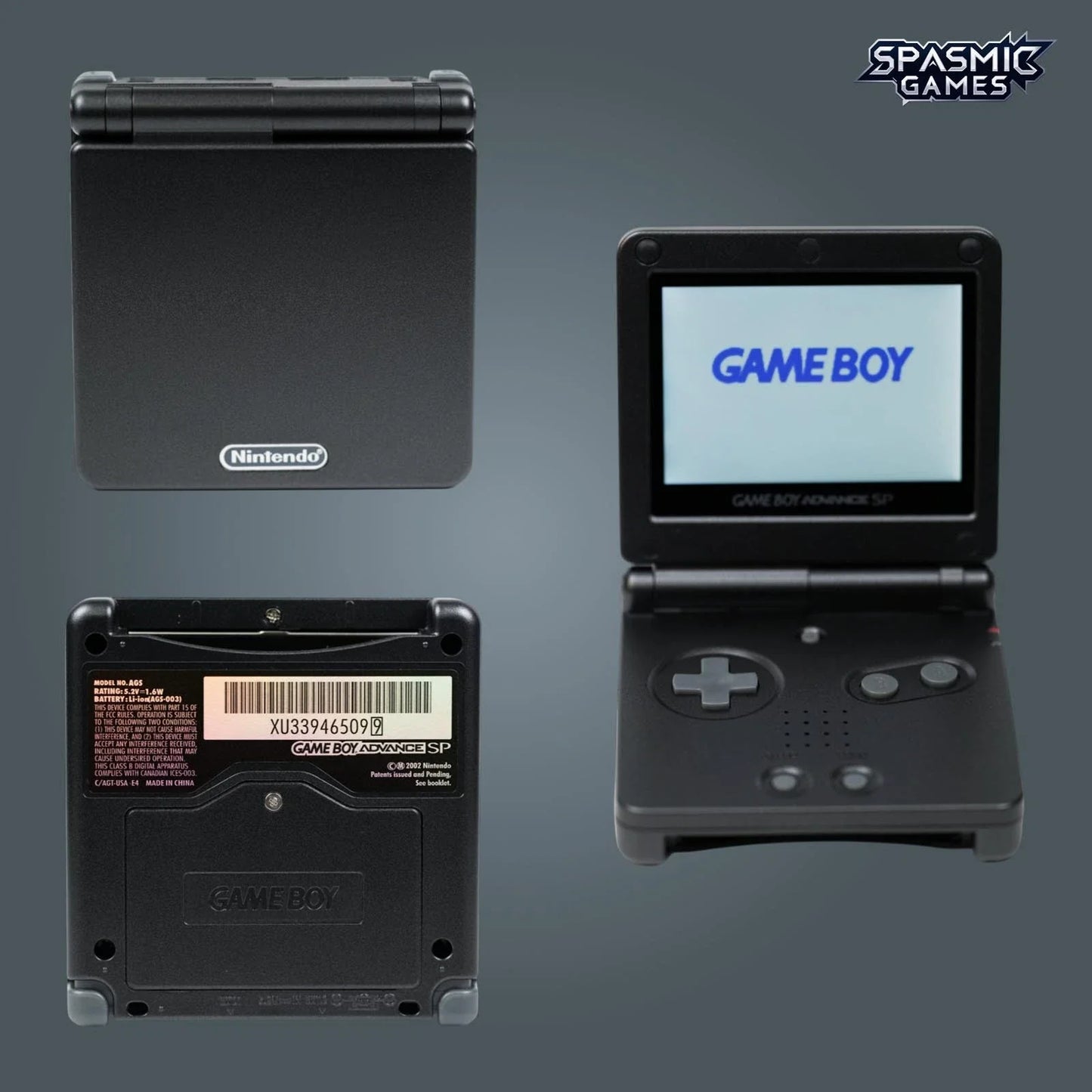 Nintendo Game Boy Advance SP (GBA) Console with IPS V5 Backlit Screen – Choose Your Color – with USB-C Rechargeable Port