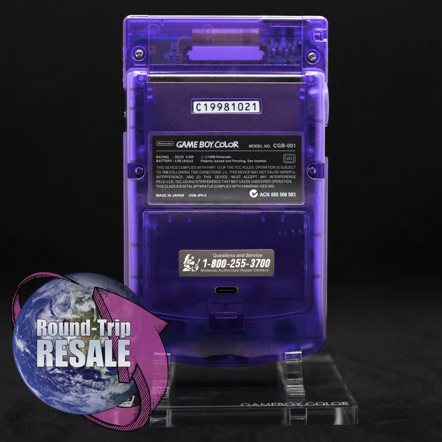 Fully Upgraded Nintendo Game Boy Color – AMOLED Screen, Rechargeable Battery, Ready to Play