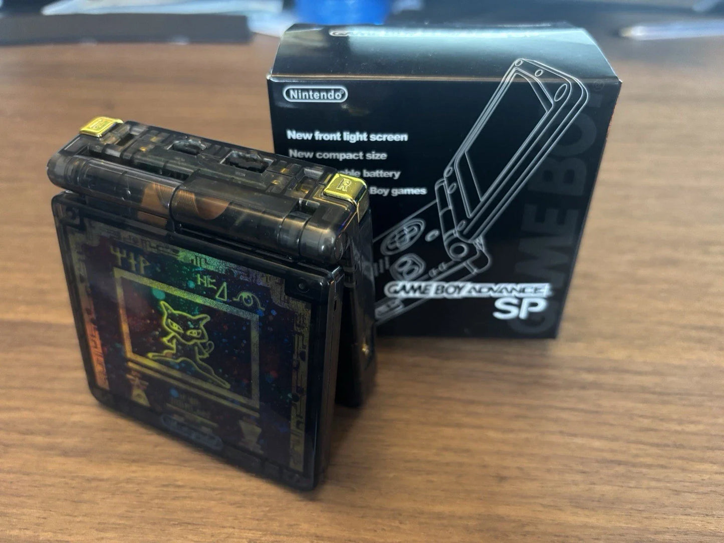 Ancient Mew Style Game Boy Advance SP - IPS V5 Screen + Improved Battery