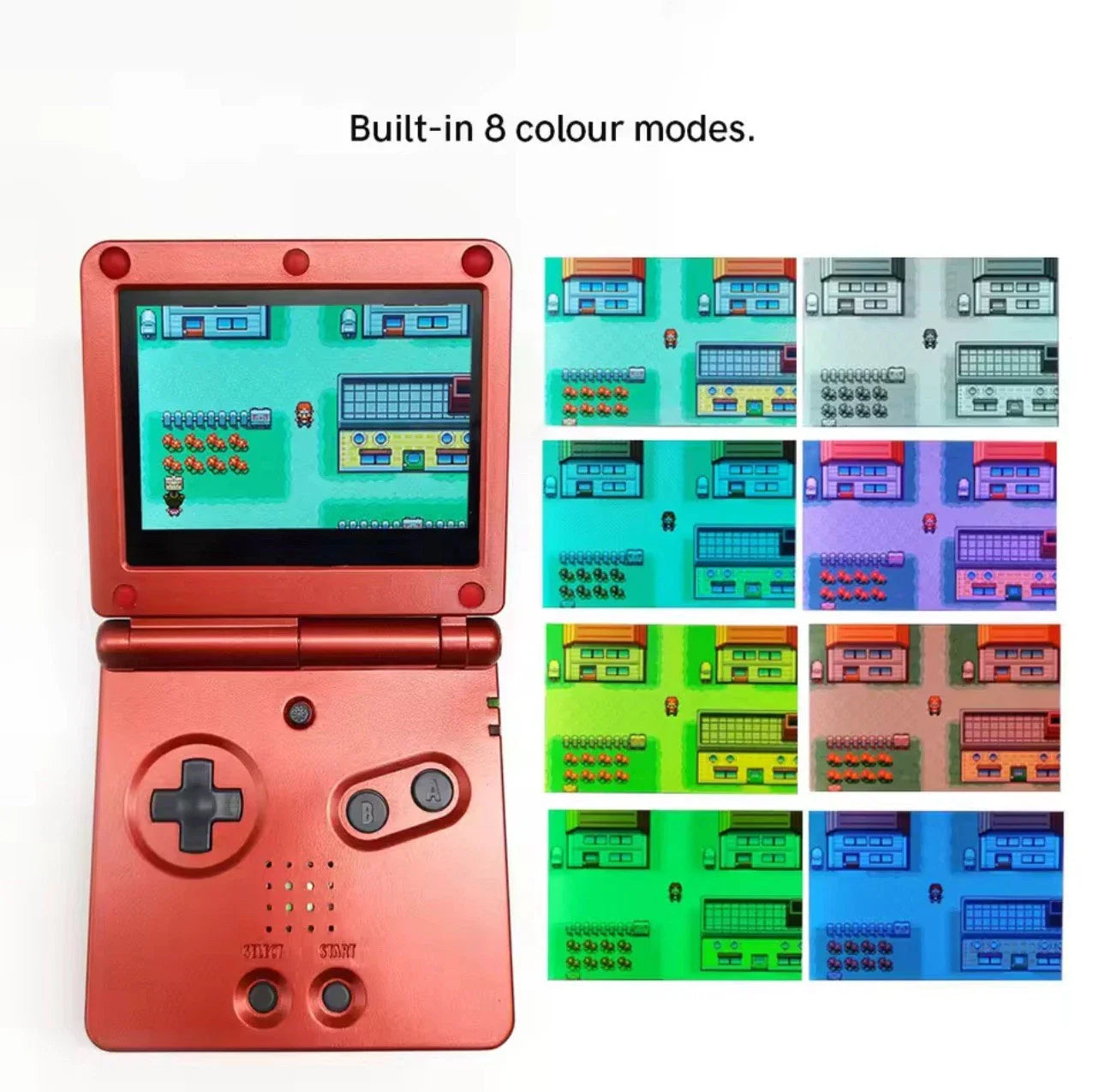 Ancient Mew Style Game Boy Advance SP - IPS V5 Screen + Improved Battery
