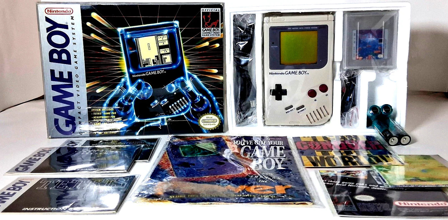 Nintendo Game Boy DMG-001 1989 Launch Edition Console CIB Tested