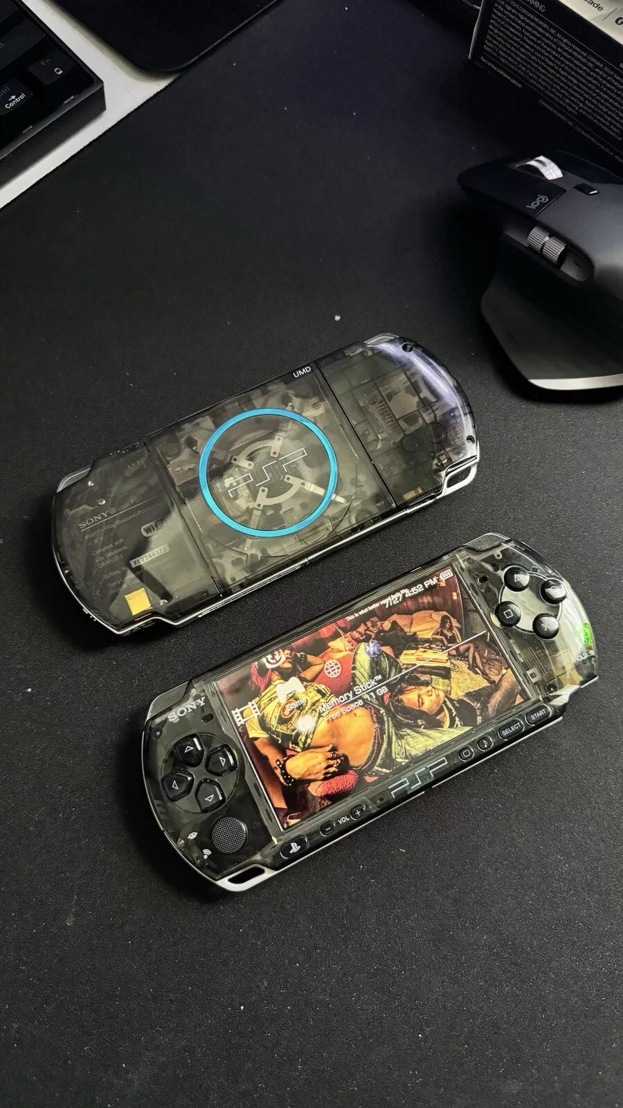 Custom PSP Console Bundle: Includes Battery, Storage, and More
