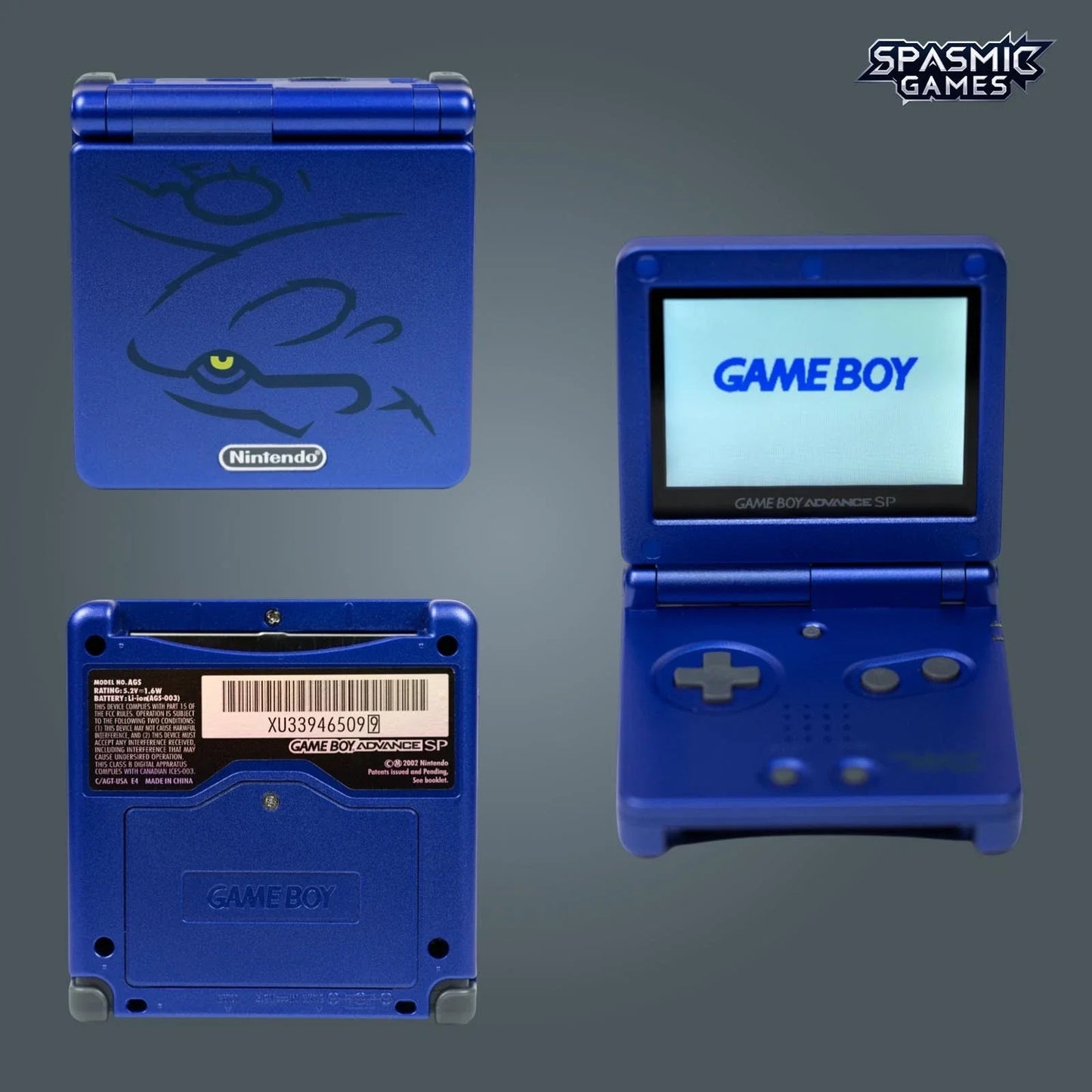 Nintendo Game Boy Advance SP (GBA) Console with IPS V5 Backlit Screen – Choose Your Color – with USB-C Rechargeable Port