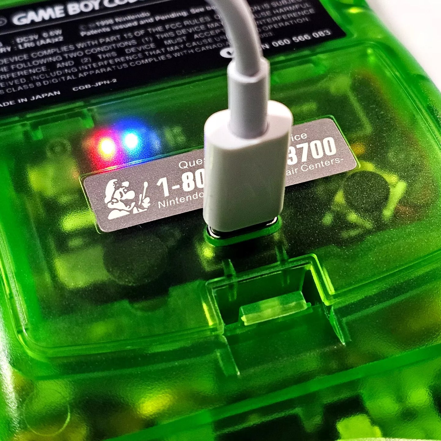 Fully Upgraded Nintendo Game Boy Color – AMOLED Screen, Rechargeable Battery, Ready to Play