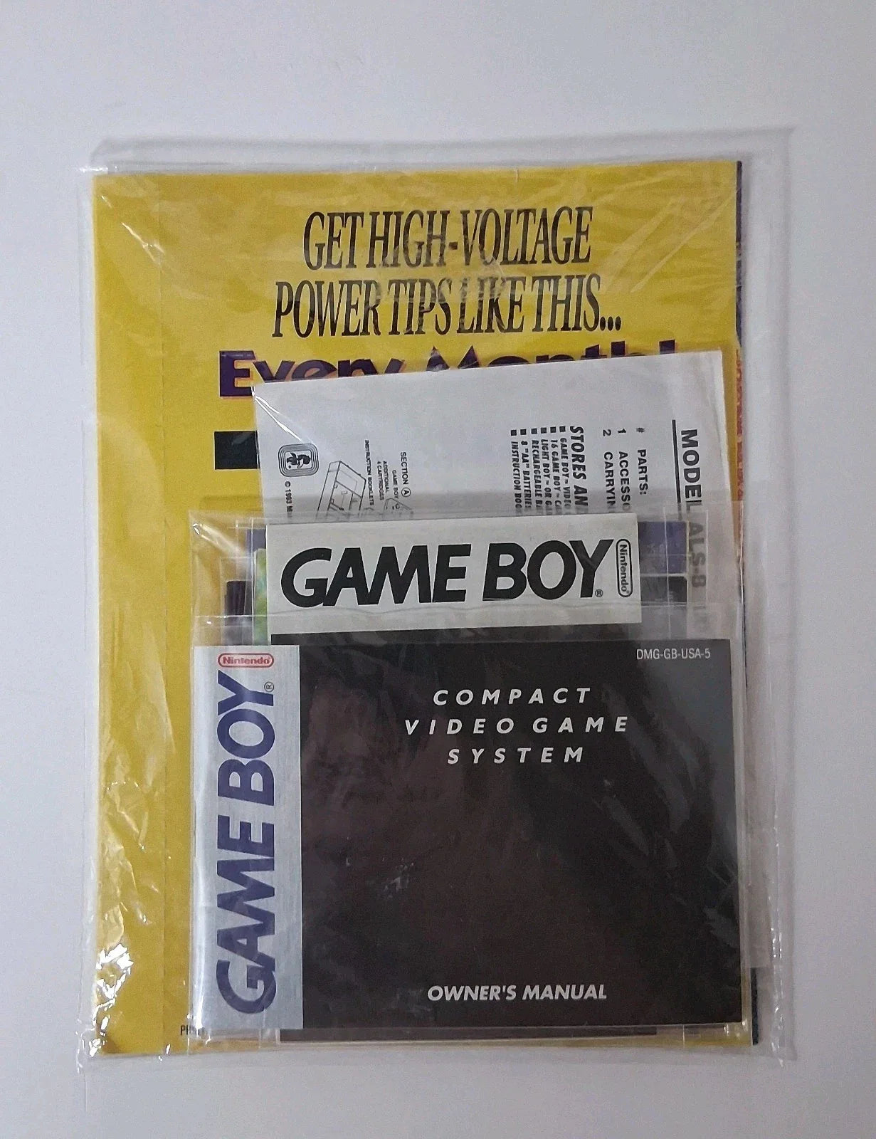Nintendo Game Boy DMG-001 1989 Launch Edition Console CIB Tested